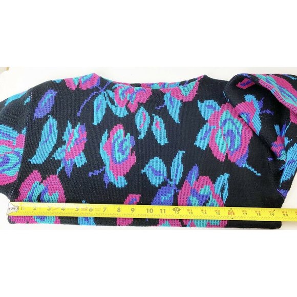 Country Craft Vintage Floral Bright Sweater M/L - Picture 5 of 11